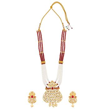 Gold Kundan necklace-sets 2