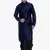 Men's Navy Blue kurta Black Dhoti