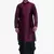 Men's Pink Voilet Kurta Black Dhoti