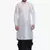 Men's White Kurta Black Dhoti