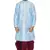 Men's Sky Blue kurta Maroon Dhoti