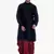Men's Black kurta Maroon Dhoti