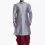 Men's Sliver kurta Maroon Dhoti