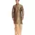 Men's Coper Gold Kurta Gold Dhoti