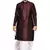 Men's Pink Voilet Kurta White Dhoti