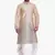Men's Gold Kurta White Dhoti