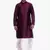 Men's Pink Voilet Kurta White Dhoti