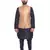 Men's Black Matching Kurta Churidar With Gold Bindoo Waistcoat