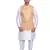 Men's Cream Matching Kurta Churidar With  New Gold 1st Waistcoat