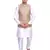 Men's Cream Matching Kurta Churidar With Light gold 1st Waistcoat