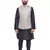 Men's Black Matching Kurta Churidar With Mint Cream  Waistcoat