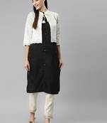 Black embroidered cotton salwar