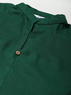 Green embroidered cotton salwar 4