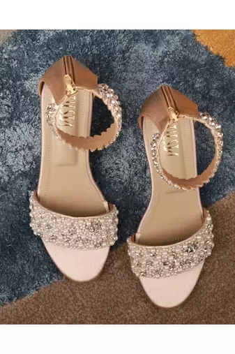 Pearl Bride (Blush Pink Crystal Stones Blocks Festive Customised Blocks