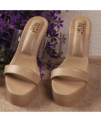 Clear Blocks (Transparent High Heel Blocks Nude Comfortable ) 1