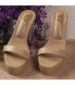 Clear Blocks (Transparent High Heel Blocks Nude Comfortable )