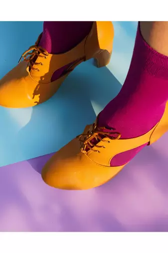 Iza (Blocks Heel Tan Shoes)