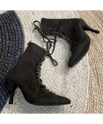 Cowboy (Dark Green Suede High Heel Boots ) 3