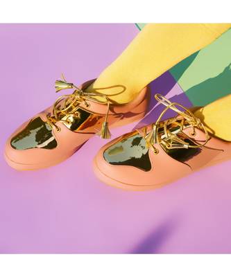 Dani (Metallic Blush Sneaker Shoes) 2
