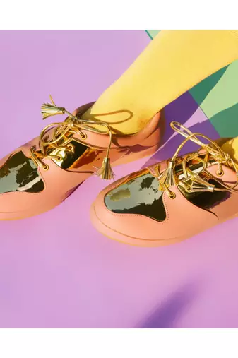 Dani (Metallic Blush Sneaker Shoes)