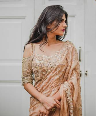Peach Saree Set 2