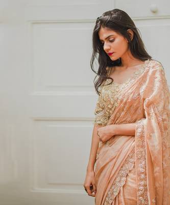 Peach Saree Set 3