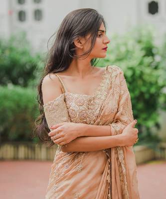 Peach Saree Set 4