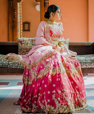 Pink Embroidery Lehenga 4