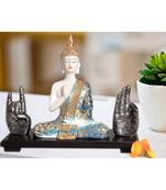 Buddha Sitting  With Vitarka And Karana Mudra Position Idol For Home Decor,Bedroom, Living Room, Offices|House