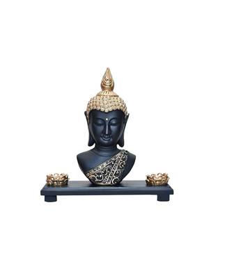 Buddha With Stylish Wooden Stand Idol For Home Decor,Bedroom, Living Room, Offices|House Warming Gift|Home  For Pooja 4