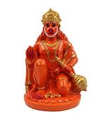 ESVAR STONECRAFT Hand Made Hanuman Ji Of Orange Colour