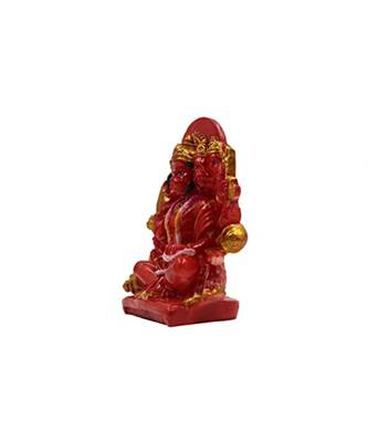 ESVAR STONECRAFT Hand Made Panchmukhi Hanuman Ji of Red Colour 3