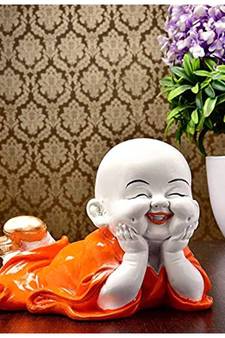 ESVAR STONECRAFT Cute Child Monk Showpiece Decorative Showpiece