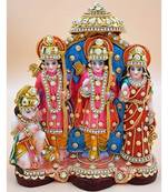 ESVAR STONECRAFT Resin Ram Darbar/Ram Sita Laxman Hanuman with Decoration Decorative Showpiece