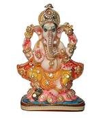 esvar stonecraft ganesh idol multi-color decorative figurine