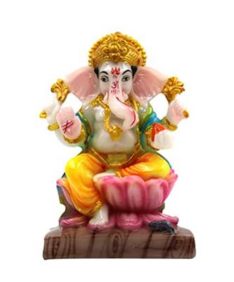 esvar stonecraft ganesh decorative multi-color showpiece 1
