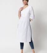 MATINE Women Self Design Straight Kurta