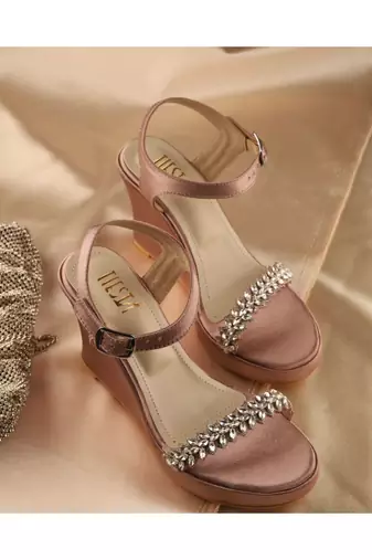 Bling Bride (Wedges , Pink Crystals)