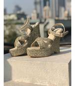 Dream Bride (Shimmer Wedding Wedges Dance Shoes)