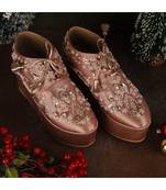 Begum (Blush PINK) Wedding Sneaker Wedges Bridal Shoes