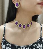 Purple Choker Set