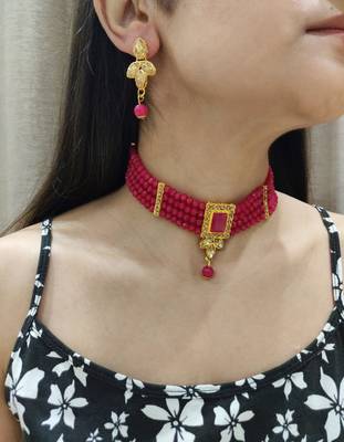 Hot Pink Choker Set 1