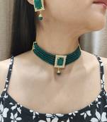 Green Choker Set