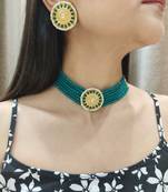 Green Choker Set
