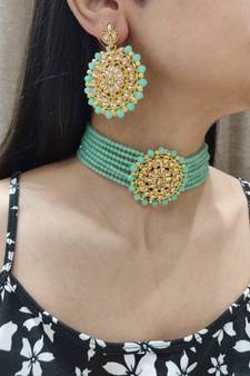 Mint Green Choker Set