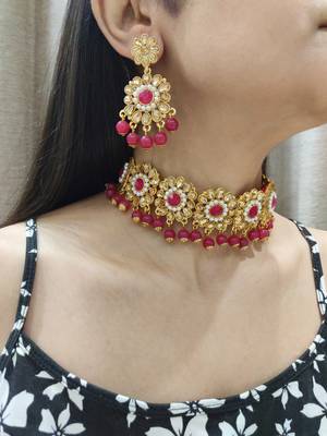 Maroon chokers 1