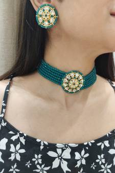 Green Choker Set