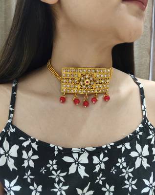 Golden Polki Choker (Only) 1