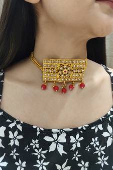 Golden Polki Choker (Only)