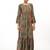 Green printed rayon party-wear-kurtis